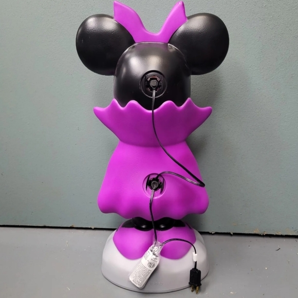 Halloween Blow Mold Mickey & Minnie Mouse Light Up Pumpkin Decor Set RARE - Picture 5 of 5